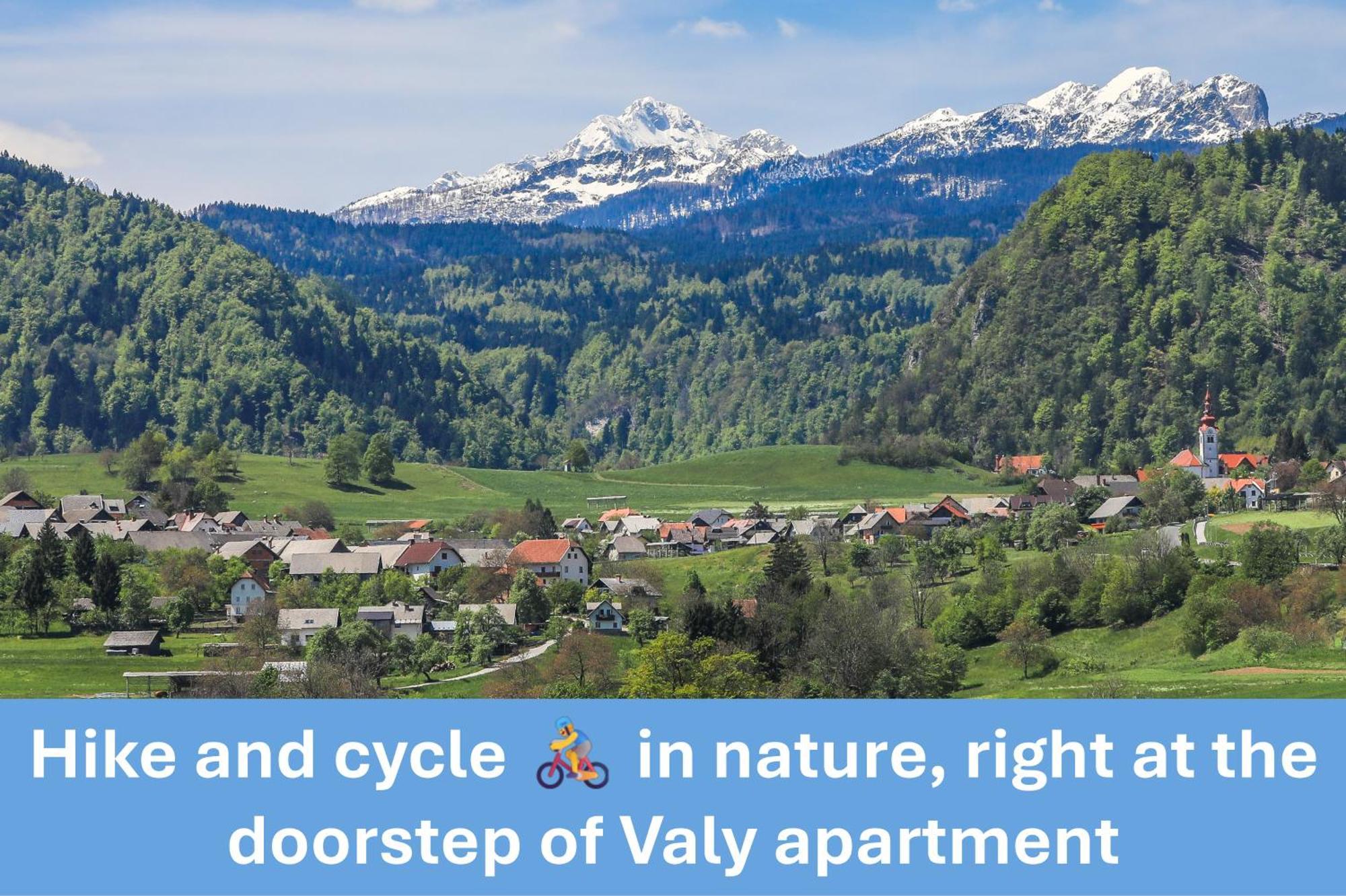 Apartment Valy - Free Bikes, Relaxing Terrace & Near Bled Eksteriør billede